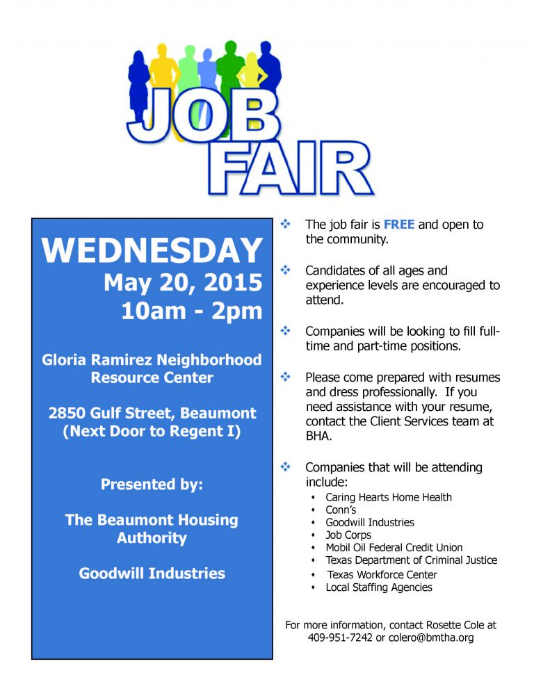 job fair flyer - Housing Authority