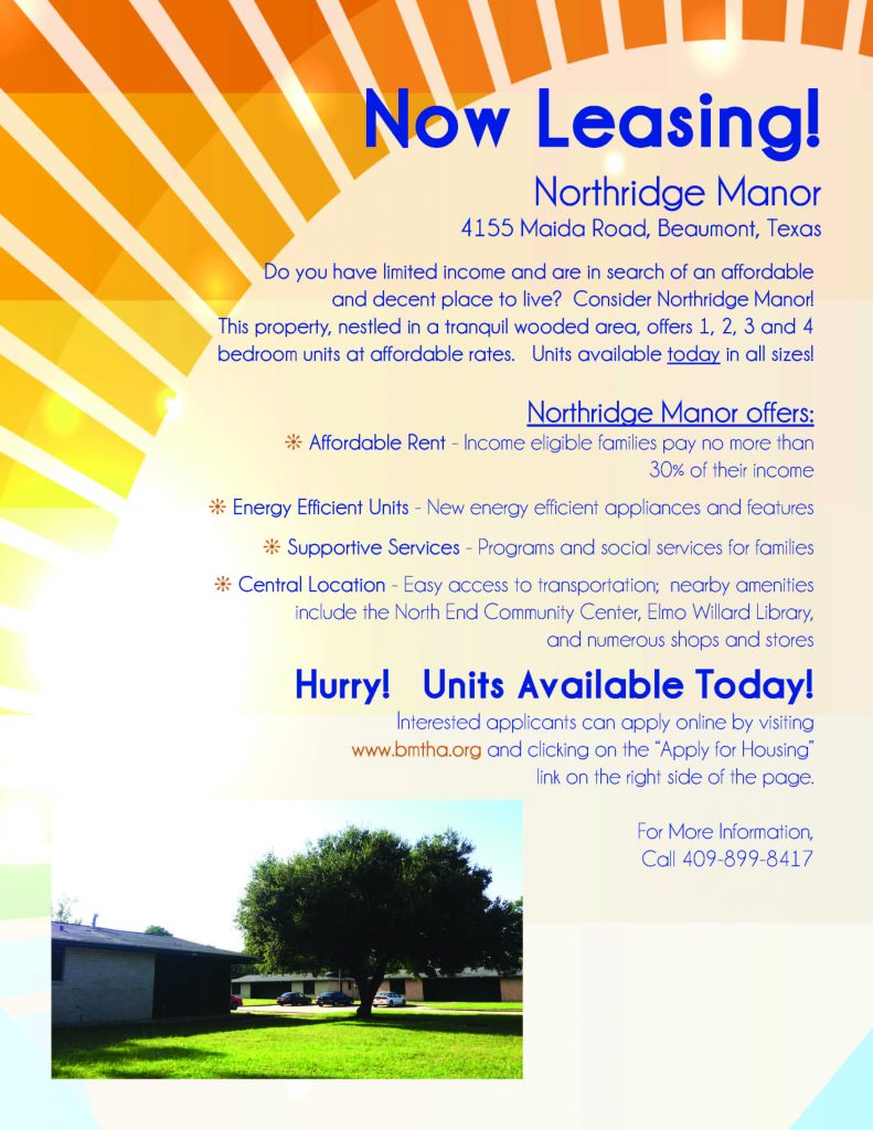 northridge flyer Housing Authority